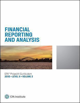 2016 CFA Program Curriculum Level II Volume 2