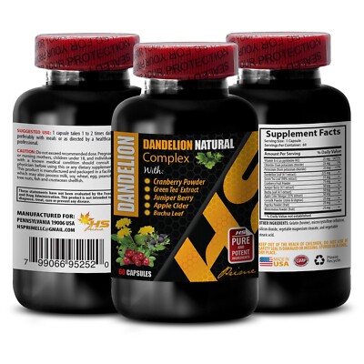 diuretics for water retention - DANDELION ROOT - dandelion root capsules 1BOTTLE