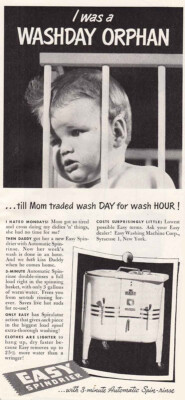 1951 Easy Washing Machine Co: Washday Orphan Vintage Print Ad