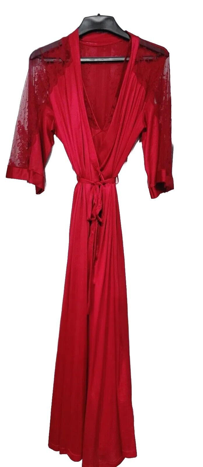 Vgt Texsheen Lingerie Nightgown Sexy Red Nighty L… - image 17