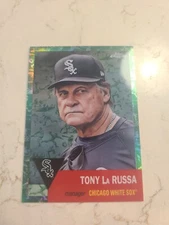 Tony La Russa White Green Toile Refractor 2022 Topps Chrome Platinum Anniversary