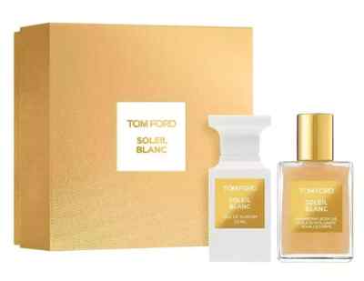 TOM FORD SOLEIL BLANC 1.7 oz (50 ml) EDP Spray + 1.5 oz (45 ml) Body Oil NEW SET