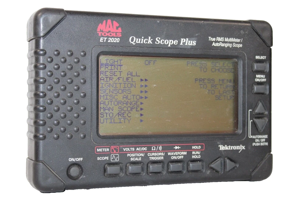 Osciloscopio Mac Tools Tektronix alcance rápido Plus ET2020 kit de diagnóstico funcionando Foto 2 de 4