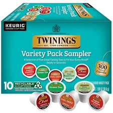 K-Cup Pods Variety Pack, Includes English Breakfast, Earl Grey, Chai, Green, and