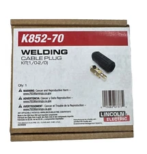 LINCOLN ELECTRIC K852-70 Welding Cable Plug Kit(1/0-2/0).