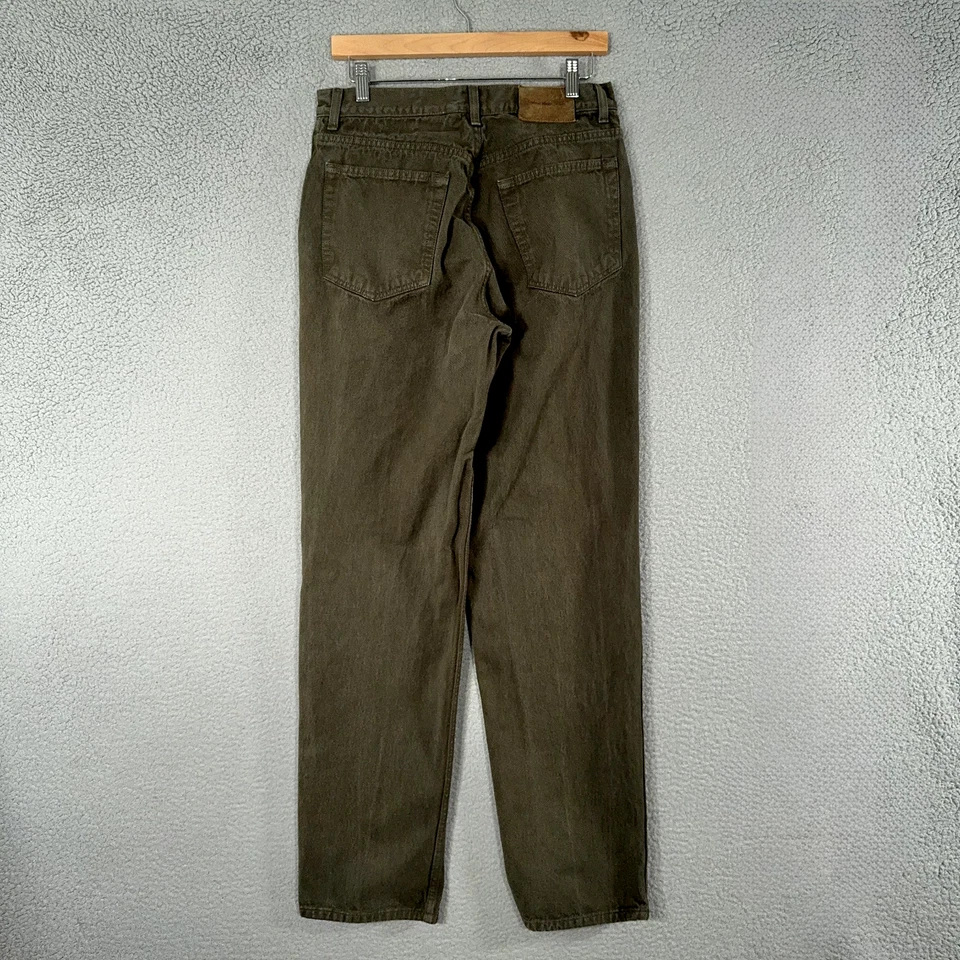 Vintage 90s Calvin Klein Jeans Mens 31X34 Olive Green Denim Straight leg Y2K - Image 2 of 4