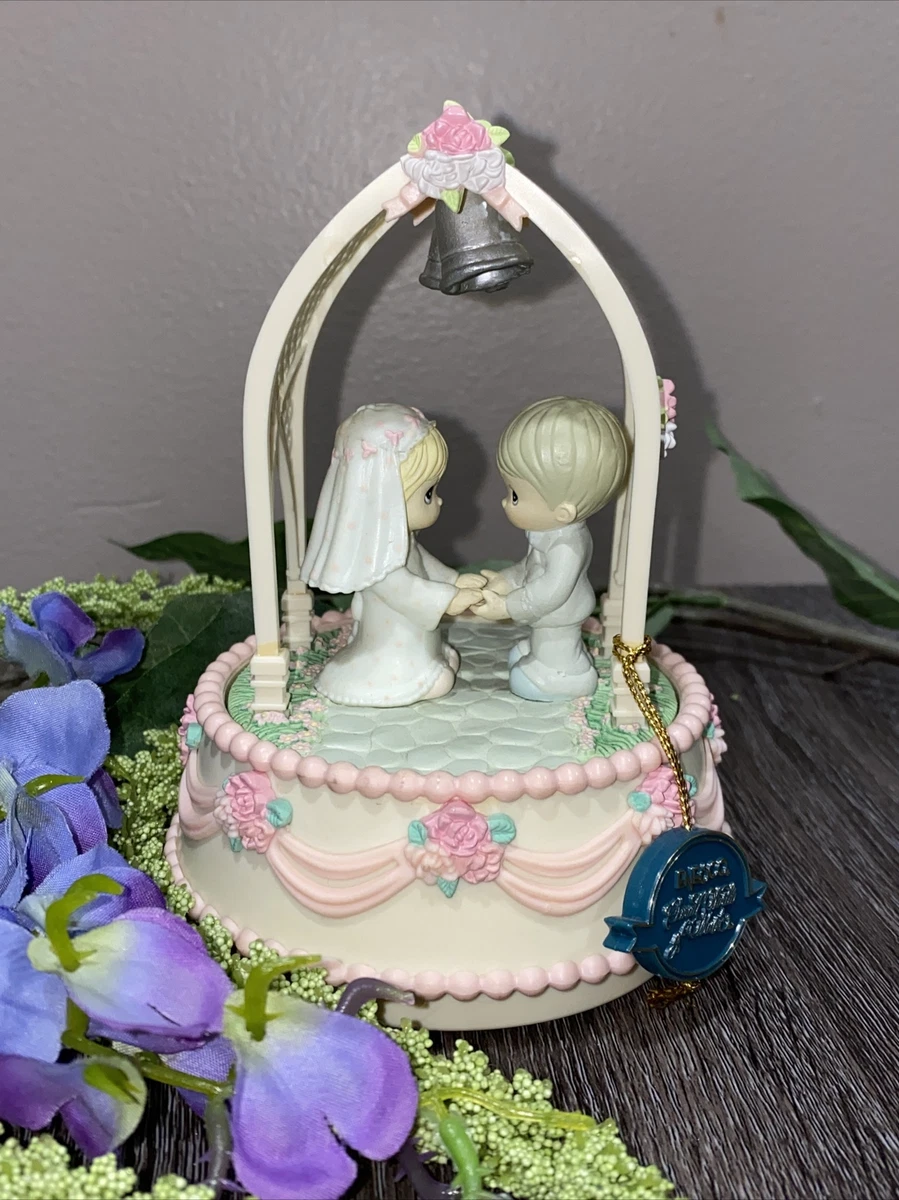 Precious Moments Wedding Arch Close To You Music Box 560375 Enesco 1988 Vintage