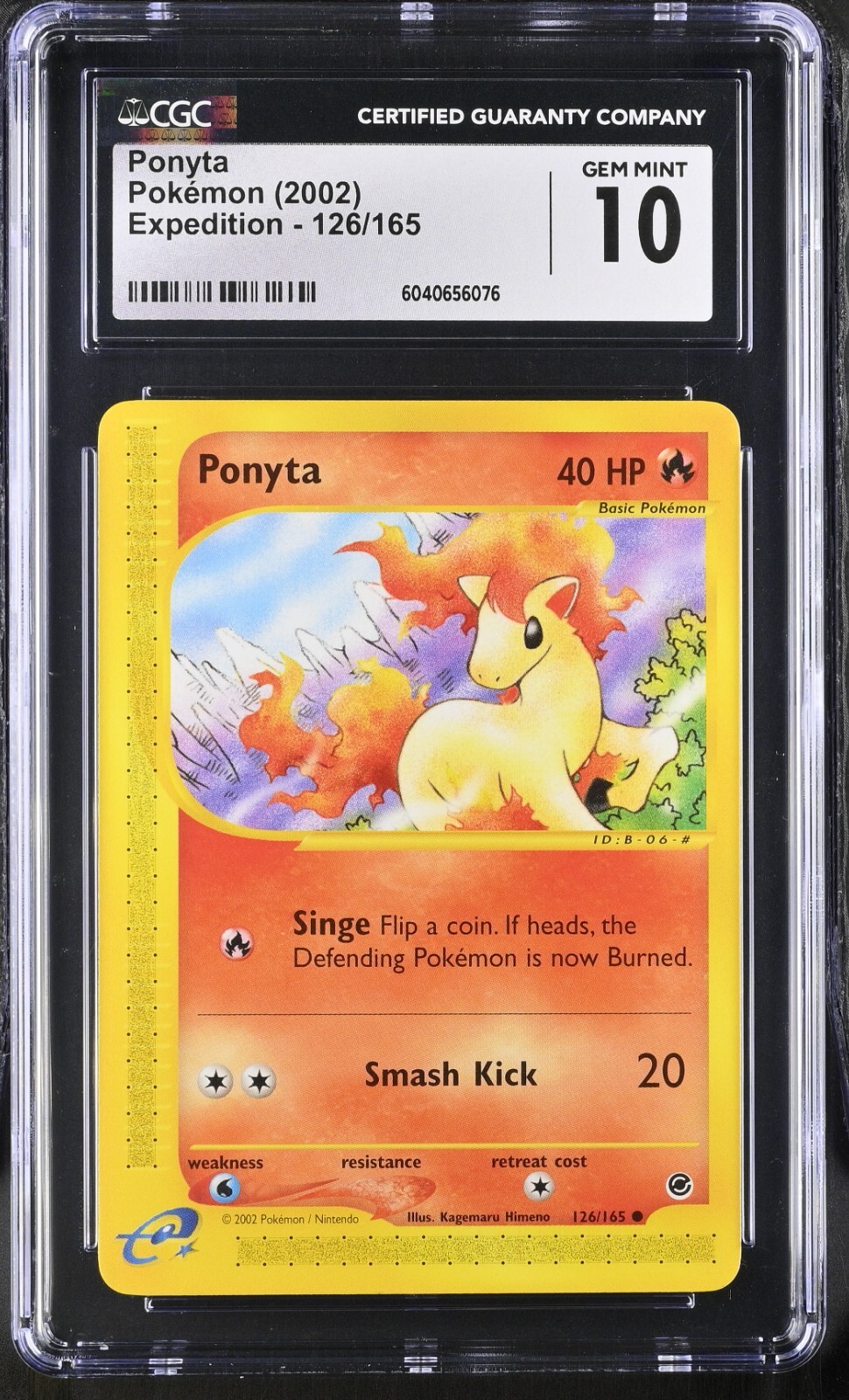 CGC 10 Ponyta 126/165 Expedition 2002 Pokemon Card
