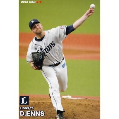 2023 D. ENNS（SEIBU） #15 Calbee professional baseball card