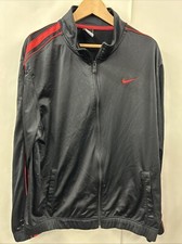 Nike Air Swoosh Full Zip Gym Red Black Mens L Track Warmup Running Jacket Coat