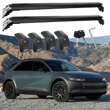 2PCS Crossbar Fits For Hyundai Ioniq 5 2022-2026 Cross Bar Roof Rack black Bars