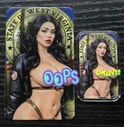 SEXY! Hot "West Virginia Girl" - 1 troy oz .999 Fine Silver Colorized Bar w COA