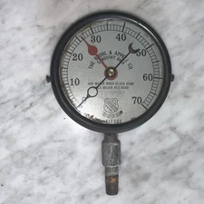 1927 Ashcroft Boiler Pressure Gage Brohl & Appell Sandusky. Oh.  4.5” Diameter