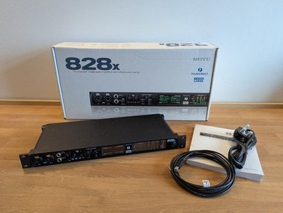 MOTU 828x Thunderbolt/USB 28x30 Audio Interface mit Box und Zubehör