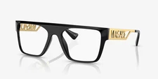 Authentic Versace Men Eyeglasses Black Gold Demo Square VE3326U GB1 NEW