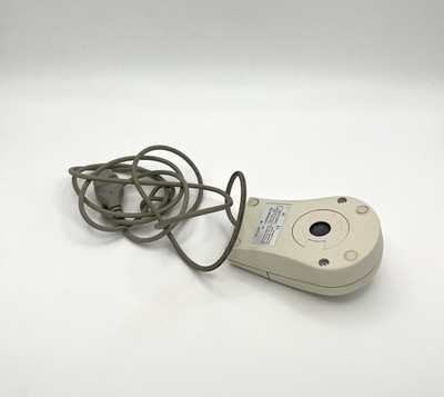Vintage 90s Dexxa Serial Ball Mouse M-M27 Beige 2-Button Retro PC