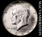 1964 Silver Kennedy Half Dollar - Choice Gem Brilliant Unc  Lustrous  #L2795