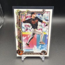 Gunnar Henderson 2025 Topps Holiday Baseball Card #H18 Baltimore Orioles