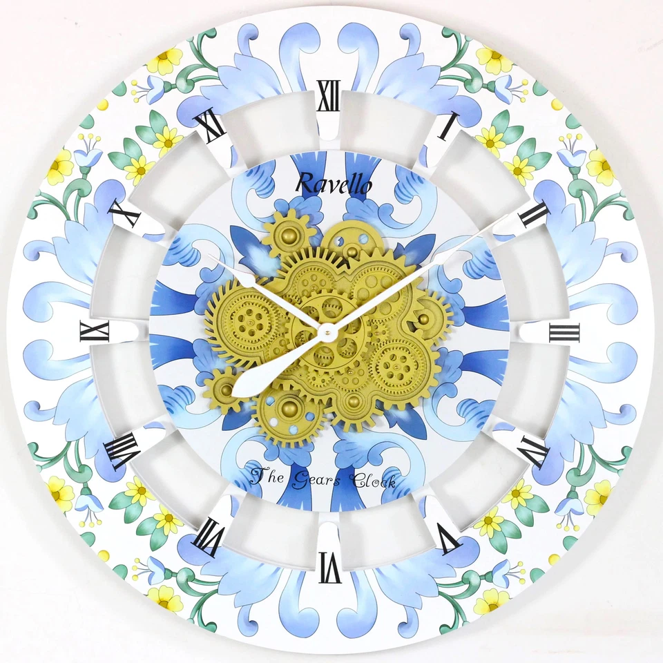 The Gears Reloj ITALIA LINE RELOJ DE PARED REDONDO 36 PULGADAS RAVELLO Foto 3 de 4