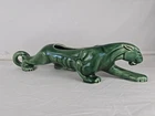 Elegant Green McCoy Panther Planter, 1950s, Mint Condition 243