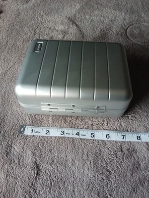 AWAY The Mini Travel 7'' x 5'' x 3'' Suitcase Toiletry Case in Aluminum Camera 