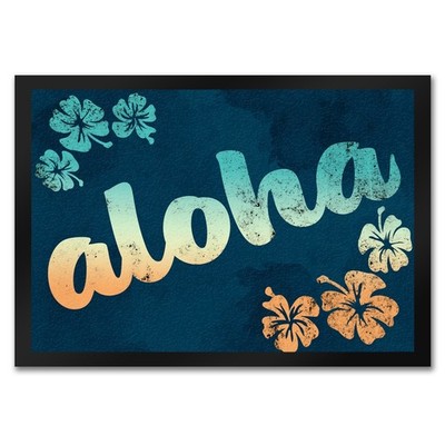 Aloha - Fußmatte im Hawaiilook