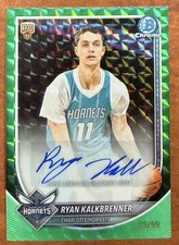 2025-26 Ryan Kalkbrenner  Bowman Chrome Rookie Green Geometric Auto /99