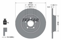 2X Textar Bremsscheibe 92324303 FüR MERCEDES-BENZ