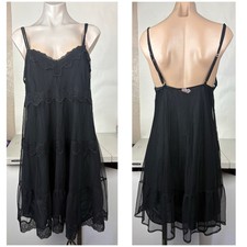 Victoria  s Secret Size M Dream ANGELS fly away Lace Slip DRESS Gown Women  s