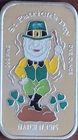 1975 Ceeco Mint St. Patrick’s Day 1 oz .999 Fine Silver Enameled Bar