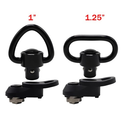 #ad 1quot; 1.25quot; QD Swivel fit M LOK Attachment Set w Clever Hole for Snap Clip Hook $12.99