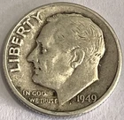 1949 Roosevelt Dime. 90% Silver. Free Shipping!