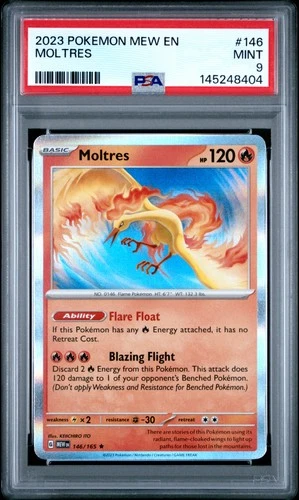 2023 POKEMON MEW EN-151 #146 MOLTRES PSA 9