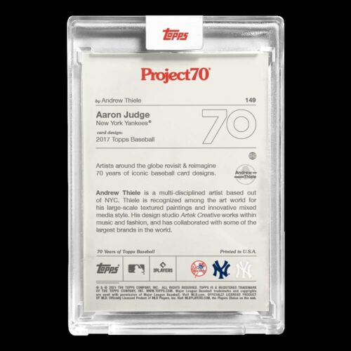 2021 Project 70 #149 2017 Aaron Judge by Andrew Thiele (PR=1,635) Yankees - Picture 2 of 2