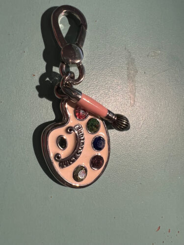Juicy Couture Painter's Palette Charm w/ Paint Brush EUC