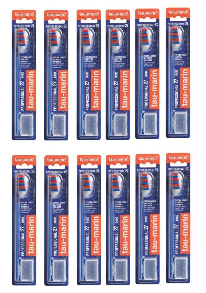 SPAZZOLINO DA DENTI TAU MARIN 12 pezzi in 4 colori diversi