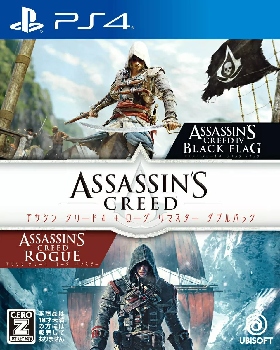 Assassin&#039;s Creed + Rogue Remaster Double Pack Sony PS4 Games From Japan | eBay