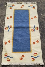 Vintage Traditional Handmade Beautiful Scandinavian Floor Rug Carpet 135x75 cm