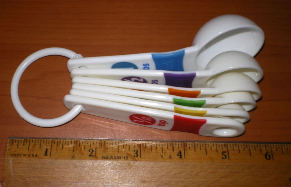 GOOD COOK Set of 6 Piece Measuring Spoon Set * Colorful Tools 1/8 tsp - 1 Tbsp - Image 2 of 4