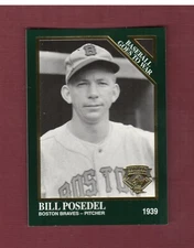 #1343 BILL POSEDEL, 1939 Braves ~ 1995 Megacards/Conlon Collection BASEBALL..WAR