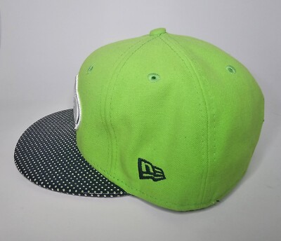Seattle Seahawks NFL Football New Era 59Fifty Neon Green Hat
