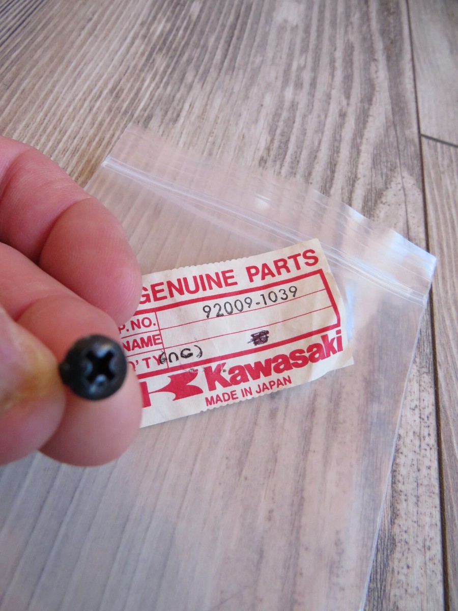 KAWASAKI NOS NEW KZ 550 92009-1039 1980-83 PILOT BOX COVER SCREW