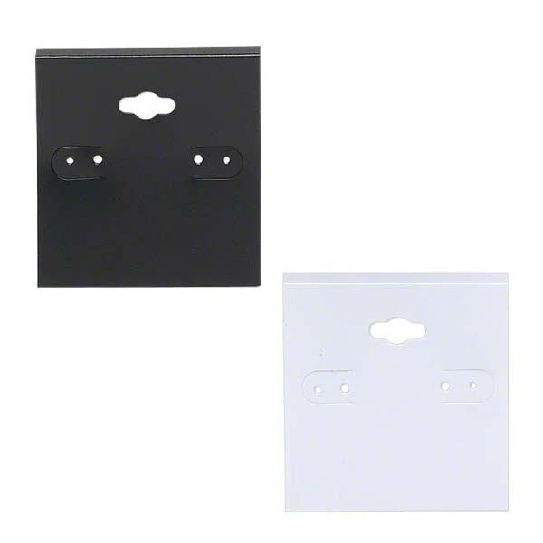 Lot of 100 Plastic PVC Hanging Earring Display Cards with Flip Tab for Hoops