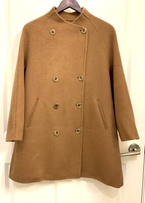 100% Camel Classic Coat Outwear New M