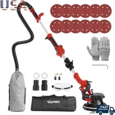Electric Drywall Sander with Vacuum Attachment 810W 7A 6 Variable Speed 1800RPM