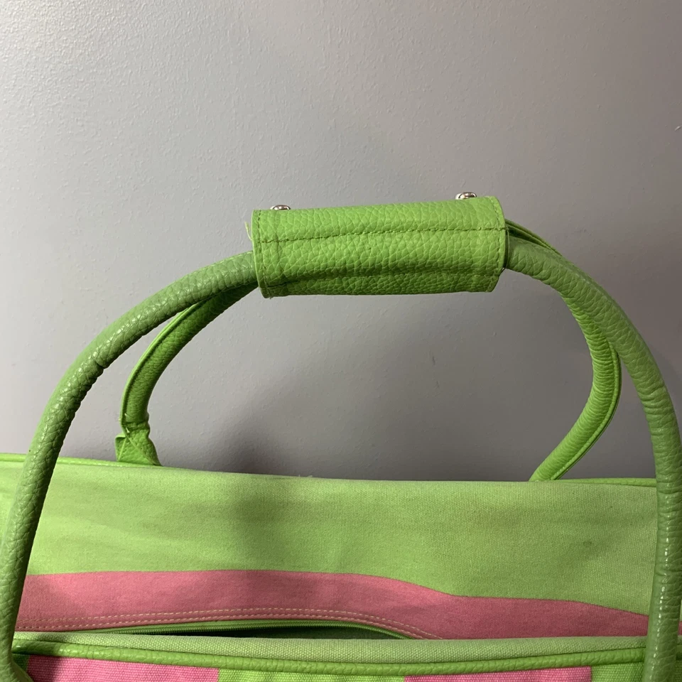 Joss Design Resort Collection 20 inch Canvas luggage bag Watermelon Green Pink - Image 2 of 4