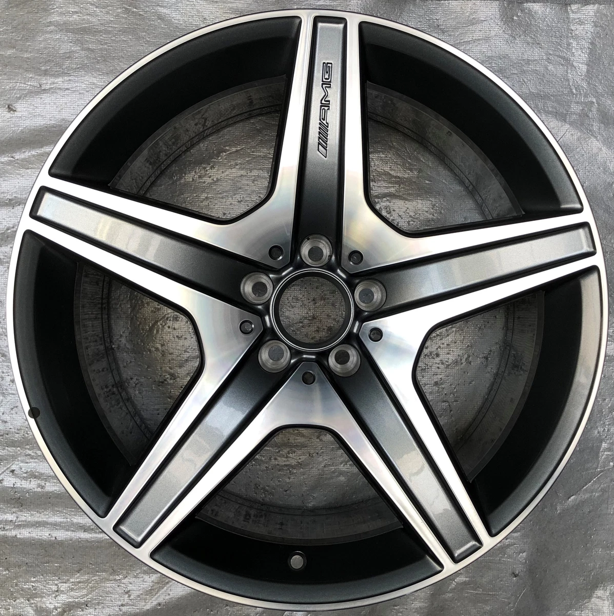 4 Orig Mercedes-Benz Alufelgen AMG 5-Speichen-Rad 9Jx19 ET27 