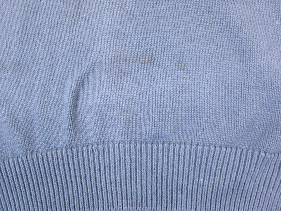 Vintage Lands End Sweater Mens Extra Large Tall XLT Blue Made in USA Chunky Knit - Image 2 of 4