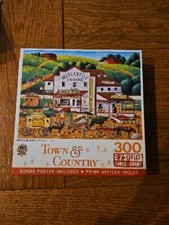 TOWN COUNTRY 300 PC EZ-GRIP PUZZLE "MORNING DELIVERIES" AMERICANA UNCOUNTED