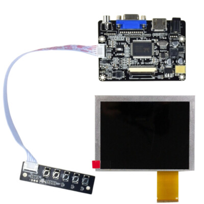 VGA HD AV LCD Controller Board With 5inch 640x480 AT050TN22 LCD Screen